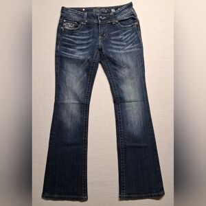 Miss Me Women's Bootcut Jeans in Dark Blue Wash